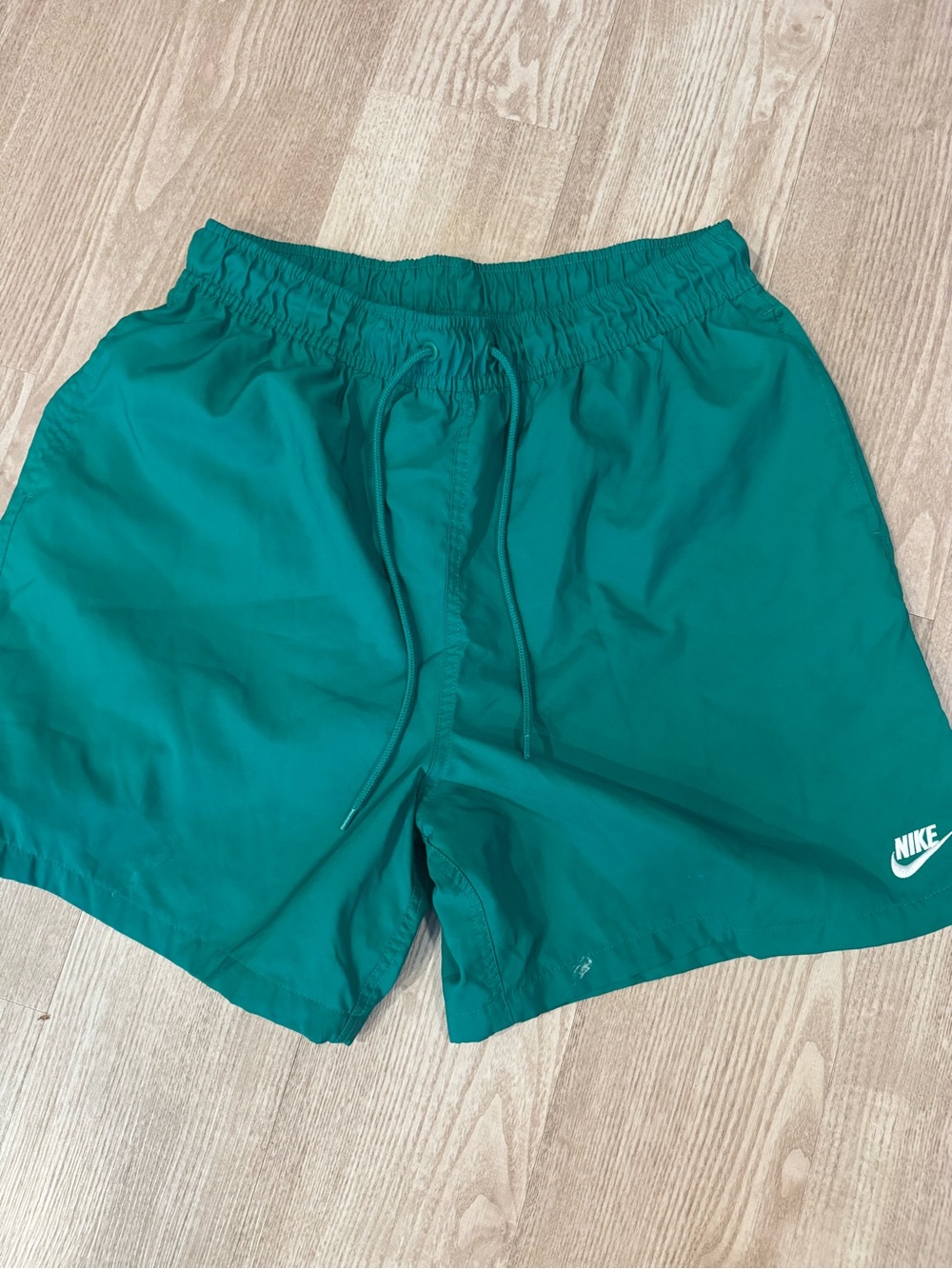 Nike Teal Green Swim Trunks with Drawstring